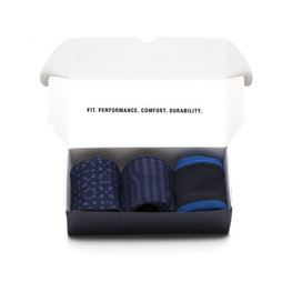 SANTINI класичні шкарпетки - MIX SOXBOX - чорний/синій