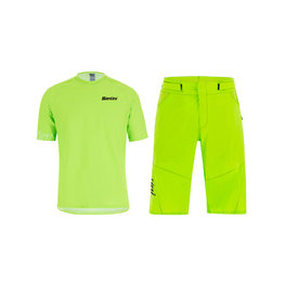 SANTINI MTB джерсі та штани - SASSO MTB - зелений