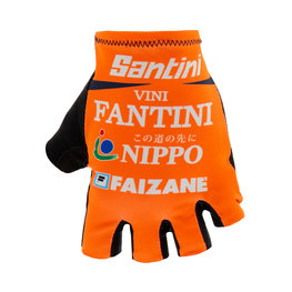 SANTINI рукавички без пальців - NIPPO FANTINI 2019 - помаранчевий/синій/білі