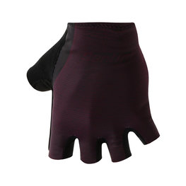 SANTINI рукавички без пальців - SOFFIO - чорний/бордо