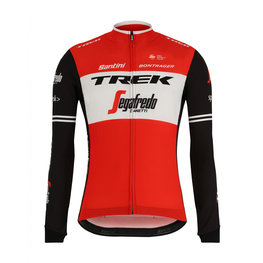 SANTINI зимова футболка з довгим рукавом - TREK 2019 CLASSE WNT - білі/чорний/червоний