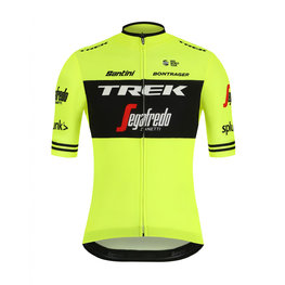 SANTINI джерсі з коротким рукавом - TREK 2019 BLEND - жовтий/чорний