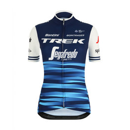 SANTINI джерсі з коротким рукавом - TREK 2019 BLEND LADY - синій/білі