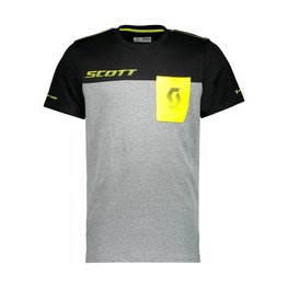 SCOTT футболка з коротким рукавом - FACTORY TEAM - жовтий/сірий/чорний