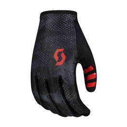 SCOTT рукавички з довгими пальцями - TRACTION LF - чорний/червоний