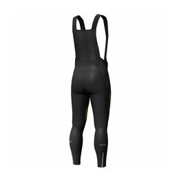 SCOTT довгі штани з підтяжками - RC WARM WB - чорний/жовтий