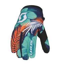 SCOTT рукавички з довгими пальцями - 250 SWAP - помаранчевий/світло-блакитний