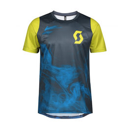 SCOTT джерсі з коротким рукавом - TRAIL VERTIC - синій/жовтий