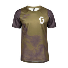 SCOTT джерсі з коротким рукавом - TRAIL VERTIC - зелений/сірий