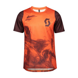 SCOTT джерсі з коротким рукавом - TRAIL VERTIC - бордо/червоний