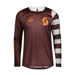 SCOTT літній трикотаж з довгим рукавом - TRAIL VERTIC SUMMER - бордо/червоний