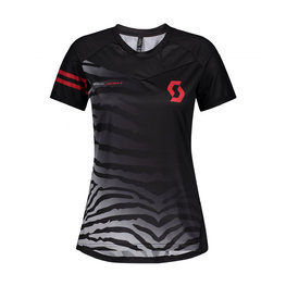 SCOTT джерсі з коротким рукавом - TRAIL VERTIC LADY - чорний/рожевий