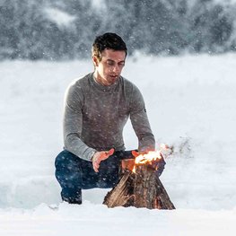 SIX2 футболка з довгим рукавом - TS3 MERINOS - сірий