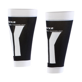 SIX2 гетри до колін - CALF - чорний/білі