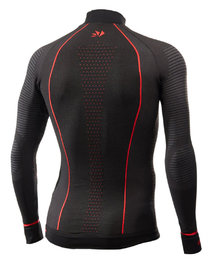 SIX2 футболка з довгим рукавом - TS3 W CU - червоний/чорний