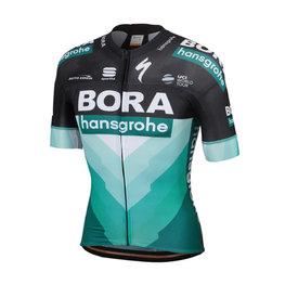 SPORTFUL джерсі з коротким рукавом - BORA HANSGROHE 2019 - зелений/чорний
