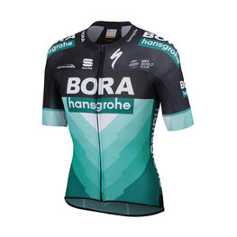 SPORTFUL джерсі з коротким рукавом - BORA HANSGROHE 2019  - зелений/чорний