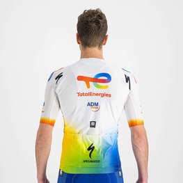 SPORTFUL джерсі з коротким рукавом - TOTAL ENERGIES 2022 - білі/синій/помаранчевий/жовтий