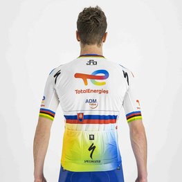 SPORTFUL джерсі з коротким рукавом - TOTAL ENERGIES 2022 - жовтий/помаранчевий/білі/синій