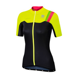 SPORTFUL джерсі з коротким рукавом - BODYFIT PRO LADY - чорний/жовтий