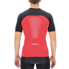 UYN джерсі з коротким рукавом - BIKING GRANFONDO - чорний/червоний