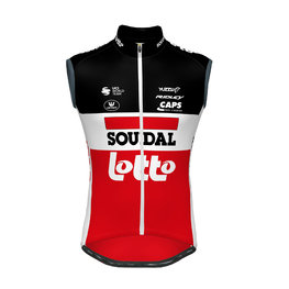 жилет - LOTTO SOUDAL 2020 - червоний/чорний/білі