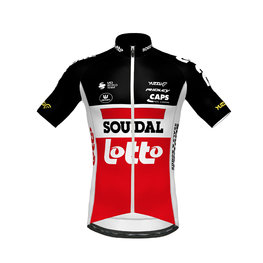 джерсі з коротким рукавом - LOTTO SOUDAL 2020 - білі/червоний/чорний
